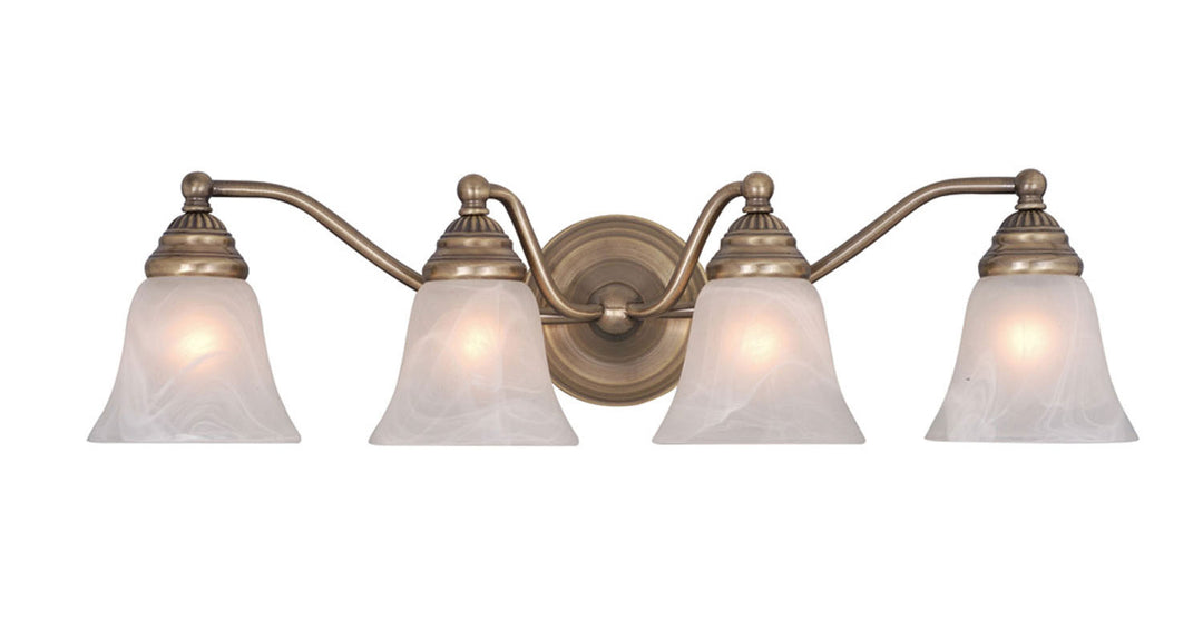Vaxcel Standford VL35124A Bath Vanity Light 26 in. wide - Antique Brass