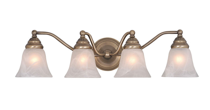 Vaxcel Standford VL35124A Bath Vanity Light 26 in. wide - Antique Brass