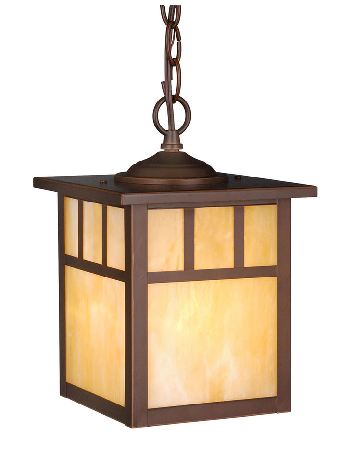 Vaxcel Lighting OD37276BBZ Mission One Light Outdoor Pendant Outdoor Bronze / Dark
