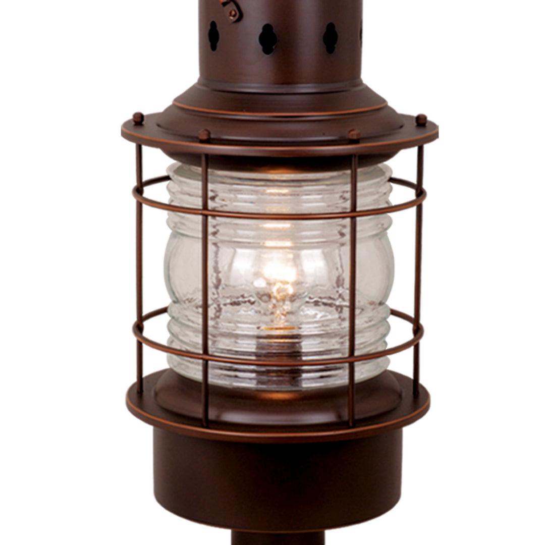 Vaxcel Lighting OP37005BBZ Hyannis One Light Outdoor Post Mount Outdoor Bronze / Dark