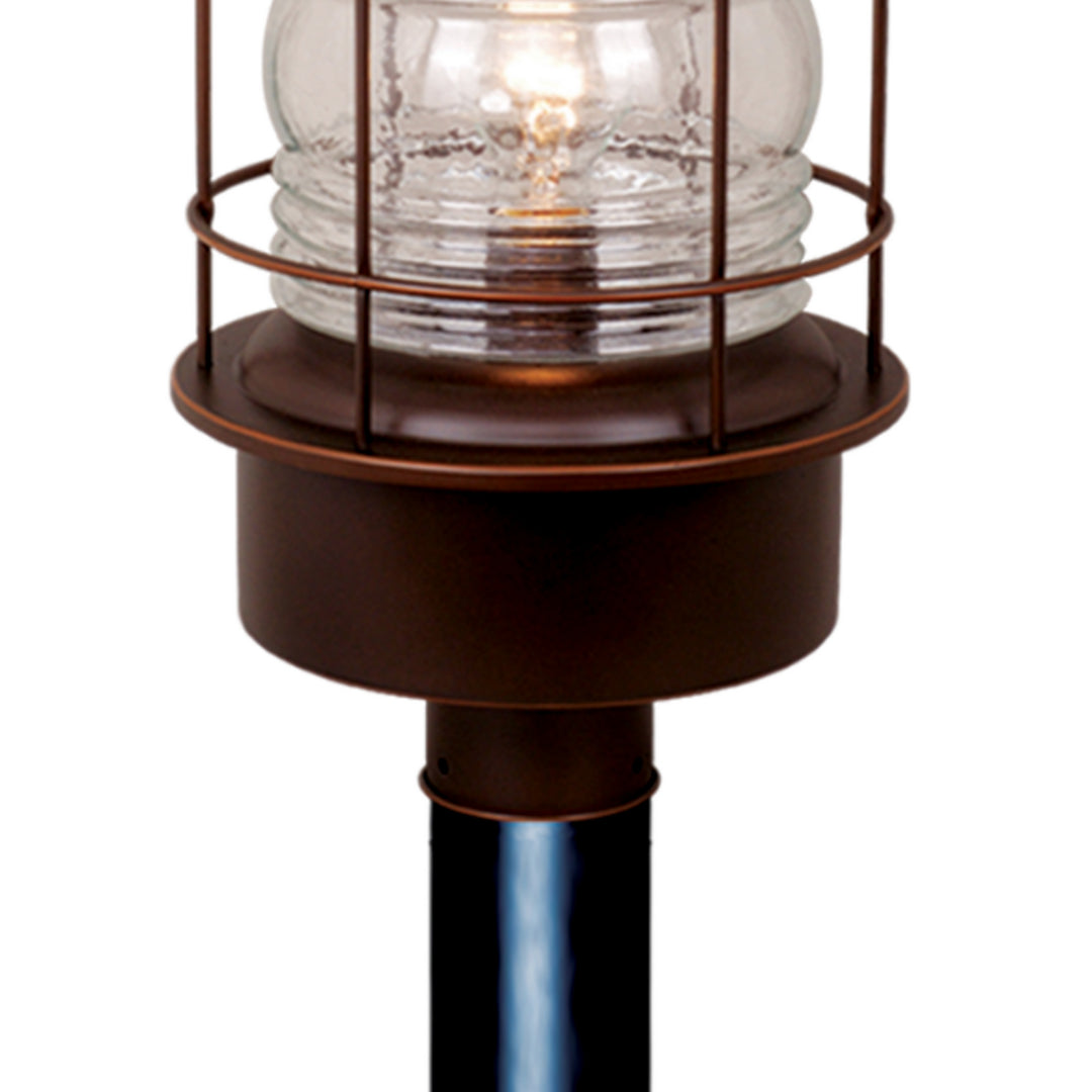 Vaxcel Lighting OP37005BBZ Hyannis One Light Outdoor Post Mount Outdoor Bronze / Dark