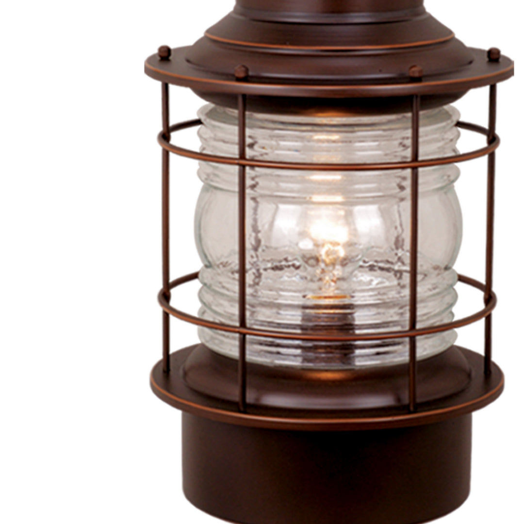 Vaxcel Lighting OP37005BBZ Hyannis One Light Outdoor Post Mount Outdoor Bronze / Dark