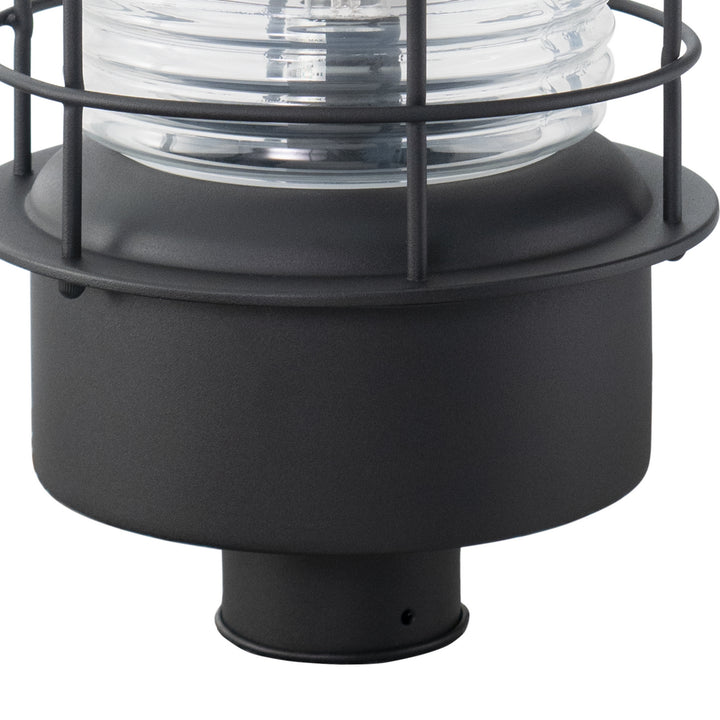Vaxcel Lighting OP37005TB Hyannis One Light Outdoor Post Mount Outdoor Black