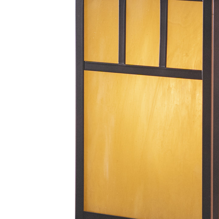 Vaxcel Lighting OP37295BBZ Mission One Light Outdoor Post Mount Outdoor Bronze / Dark