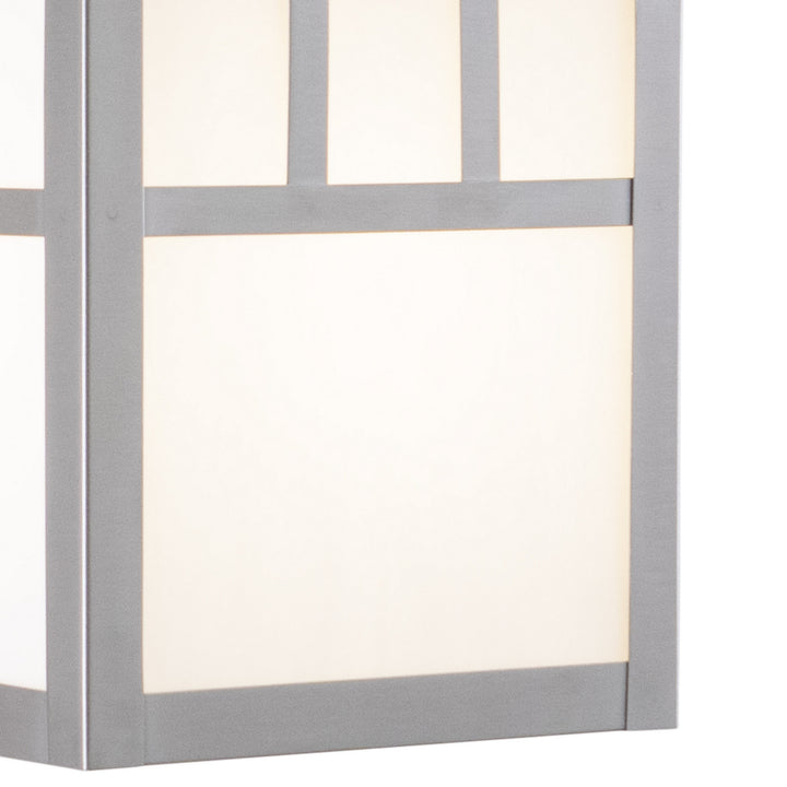 Vaxcel Lighting OW14673ST Mission One Light Outdoor Wall Mount Outdoor Pewter, Nickel, Silver