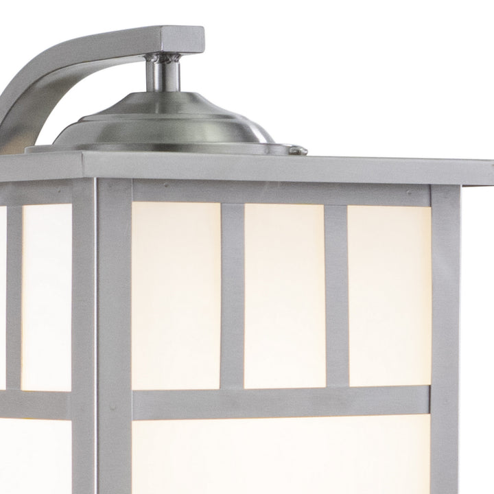 Vaxcel Lighting OW14673ST Mission One Light Outdoor Wall Mount Outdoor Pewter, Nickel, Silver