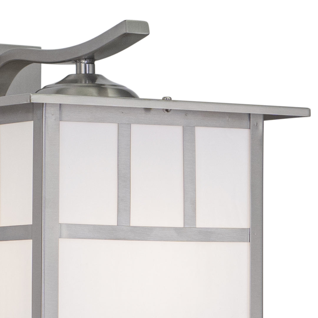 Vaxcel Lighting OW14693ST Mission One Light Outdoor Wall Mount Outdoor Pewter, Nickel, Silver