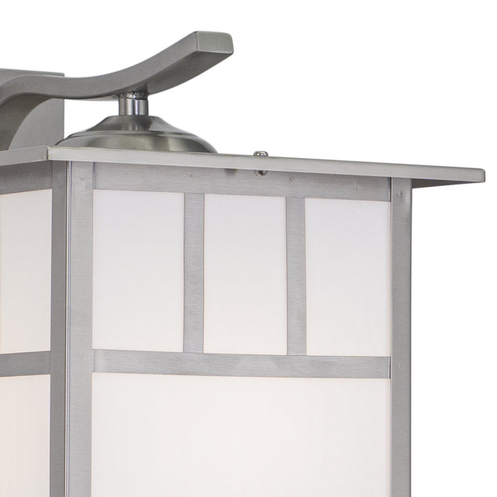 Vaxcel Lighting OW14693ST Mission One Light Outdoor Wall Mount Outdoor Pewter, Nickel, Silver