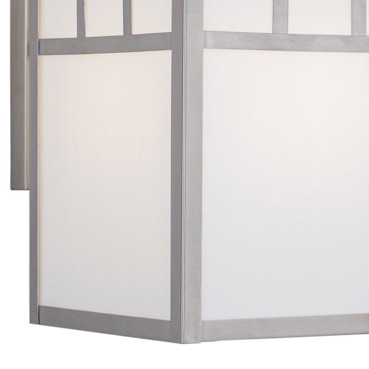 Vaxcel Lighting OW14693ST Mission One Light Outdoor Wall Mount Outdoor Pewter, Nickel, Silver