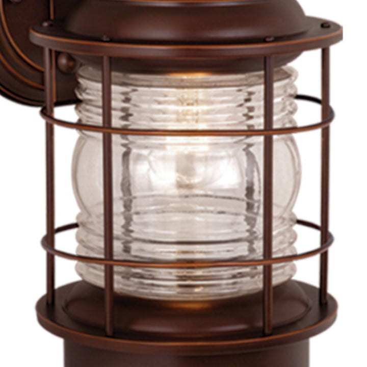 Vaxcel Lighting OW37081BBZ Hyannis One Light Outdoor Wall Mount Outdoor Bronze / Dark