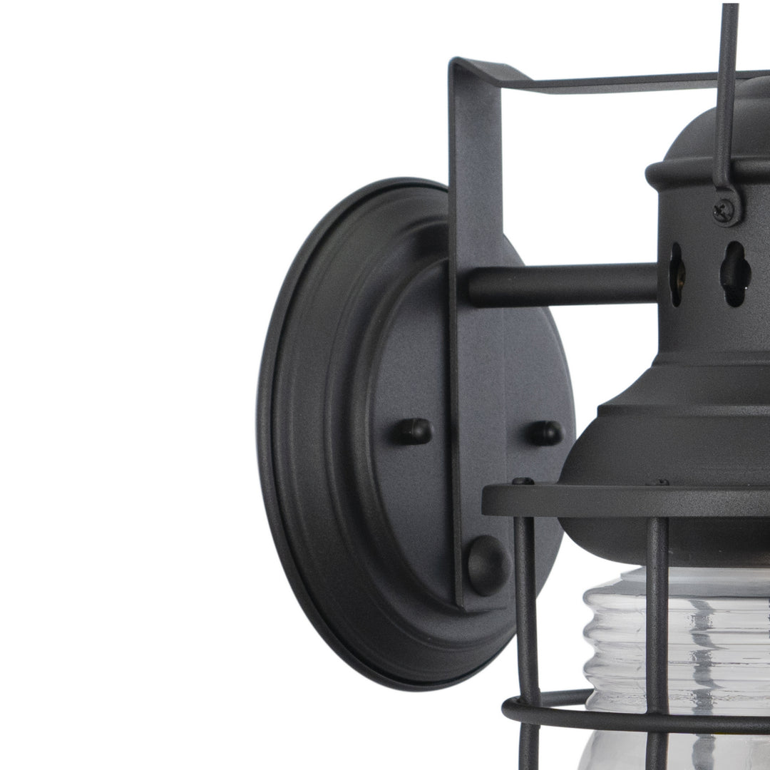 Vaxcel Lighting OW37081TB Hyannis One Light Outdoor Wall Mount Outdoor Black