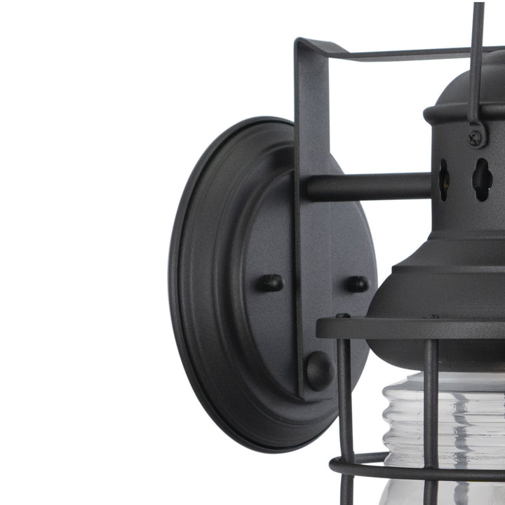 Vaxcel Lighting OW37081TB Hyannis One Light Outdoor Wall Mount Outdoor Black