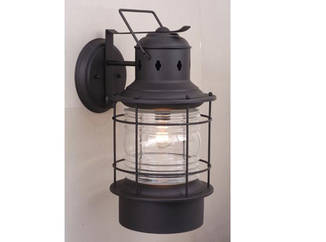 Vaxcel Lighting OW37081TB Hyannis One Light Outdoor Wall Mount Outdoor Black