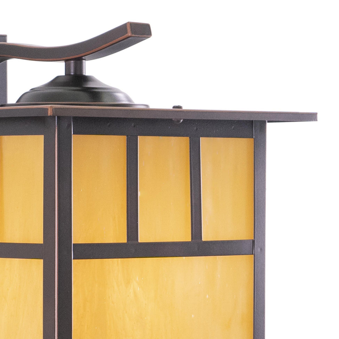 Vaxcel Lighting OW37293BBZ Mission One Light Outdoor Wall Mount Outdoor Bronze / Dark