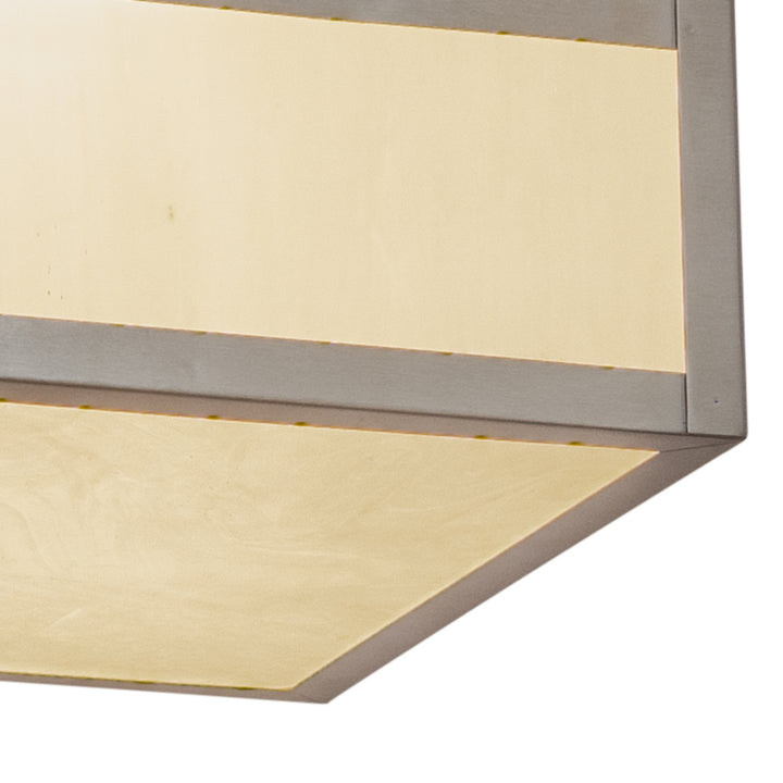 Vaxcel Lighting OF14611ST Mission Two Light Outdoor Flush Mount Outdoor Pewter, Nickel, Silver