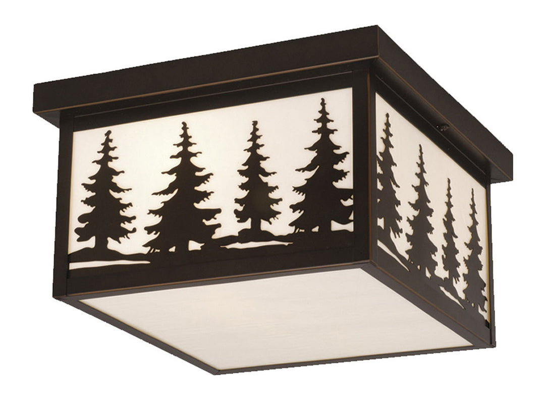 Vaxcel Lighting OF33412BBZ Yosemite Two Light Outdoor Flush Mount Outdoor Bronze / Dark