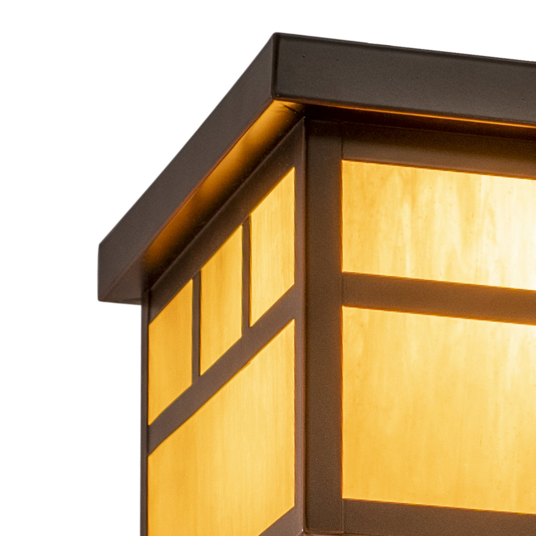 Vaxcel Lighting OF37211BBZ Mission Two Light Outdoor Flush Mount Outdoor Bronze / Dark