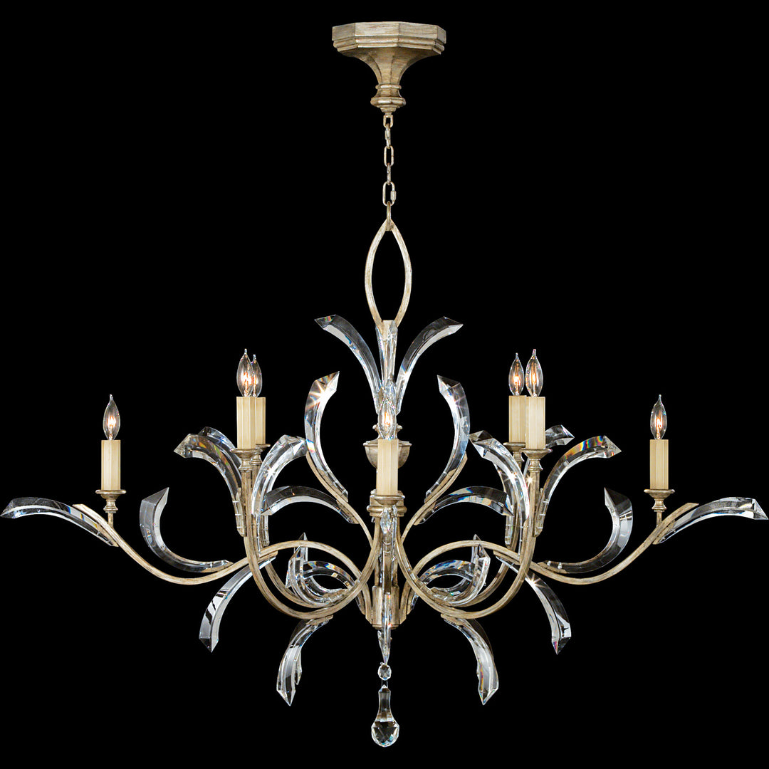 Fine Art Beveled Arcs 701240ST Chandelier Light - Silver