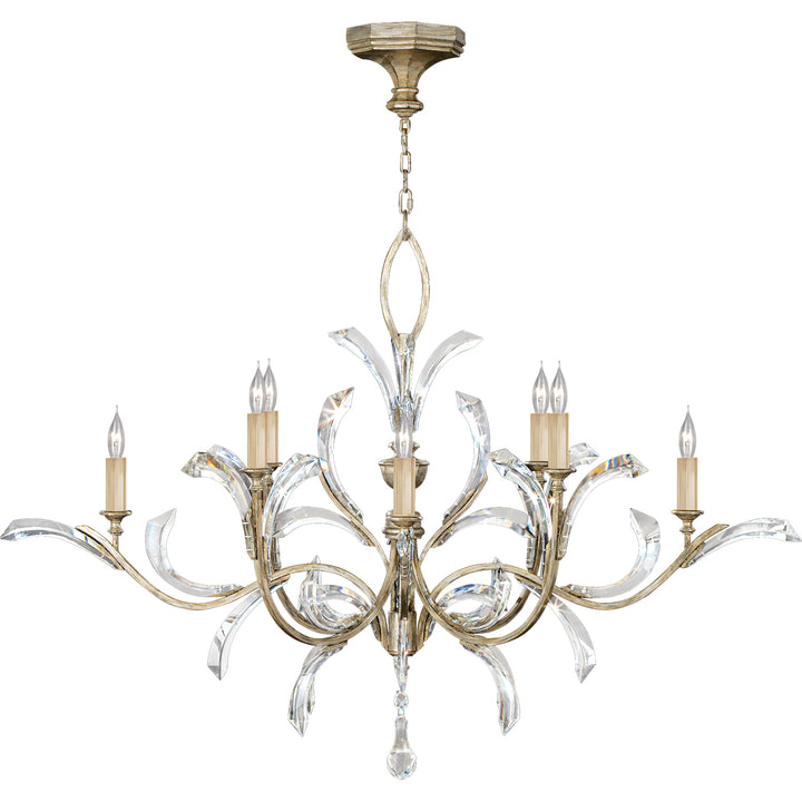 Fine Art Beveled Arcs 701240ST Chandelier Light - Silver