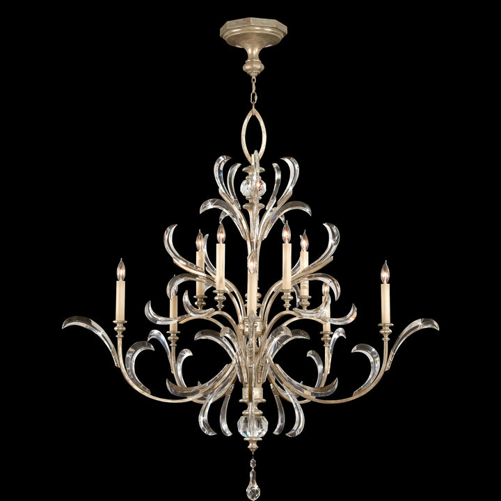 Fine Art Beveled Arcs 701340ST Chandelier Light - Silver