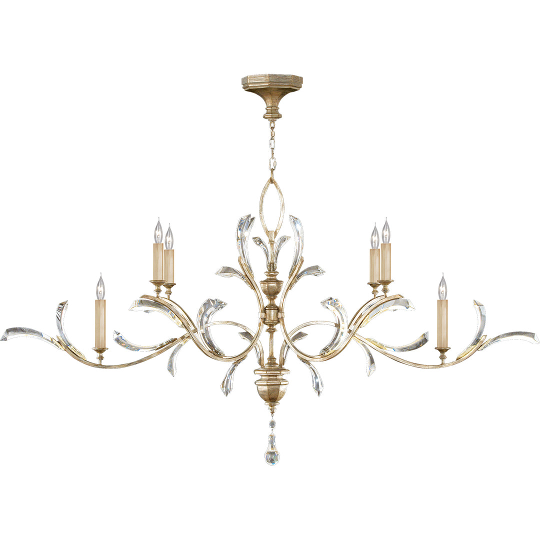 Fine Art Beveled Arcs 700840ST Chandelier Light - Silver