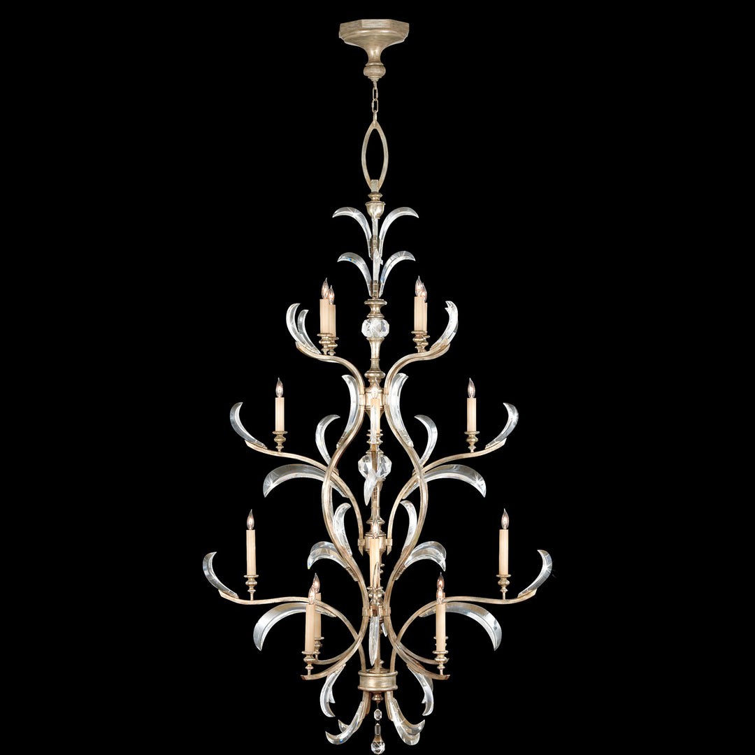 Fine Art Beveled Arcs 704040ST Chandelier Light - Silver