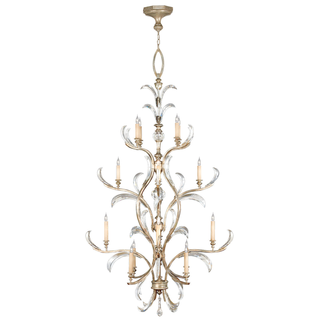 Fine Art Beveled Arcs 704040ST Chandelier Light - Silver