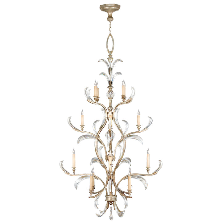 Fine Art Beveled Arcs 704040ST Chandelier Light - Silver