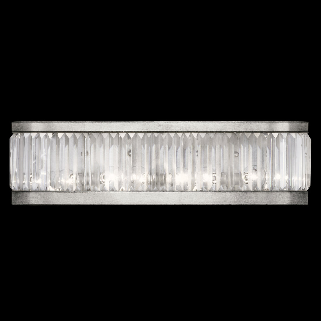 Fine Art Crystal Enchantment 706550ST Bath Vanity Light 26 in. wide - Silver