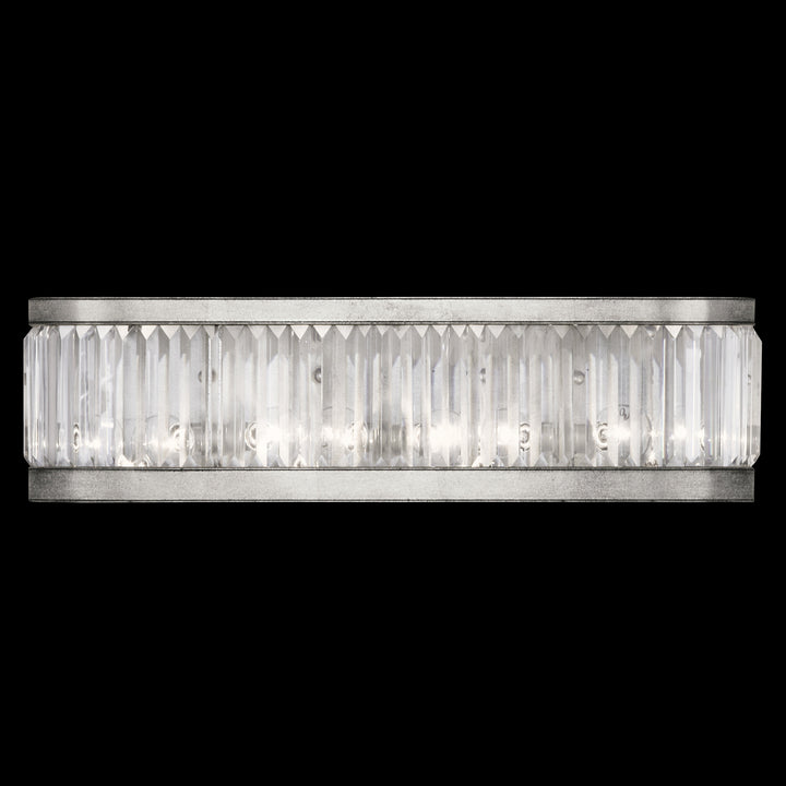 Fine Art Crystal Enchantment 706550ST Bath Vanity Light 26 in. wide - Silver