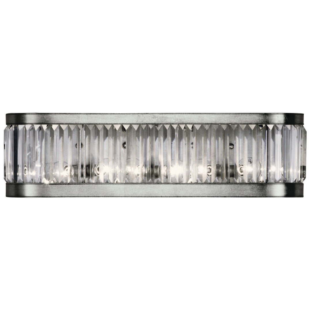 Fine Art Crystal Enchantment 706550ST Bath Vanity Light 26 in. wide - Silver