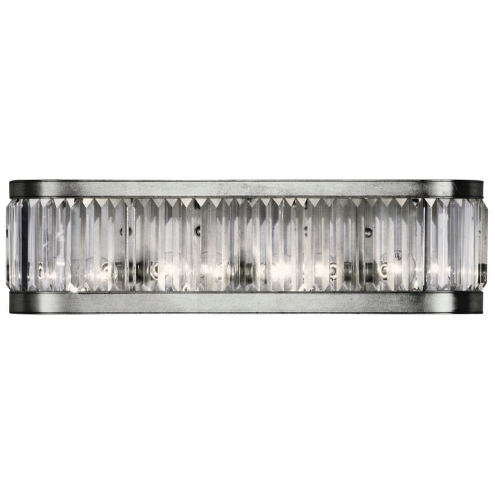 Fine Art Crystal Enchantment 706550ST Bath Vanity Light 26 in. wide - Silver
