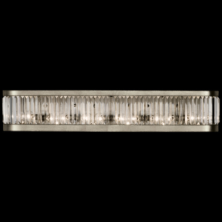 Fine Art Crystal Enchantment 706650ST Bath Vanity Light 38 in. wide - Silver