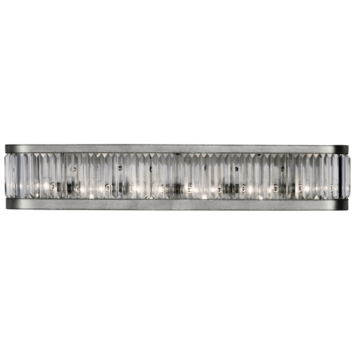 Fine Art Crystal Enchantment 706650ST Bath Vanity Light 38 in. wide - Silver