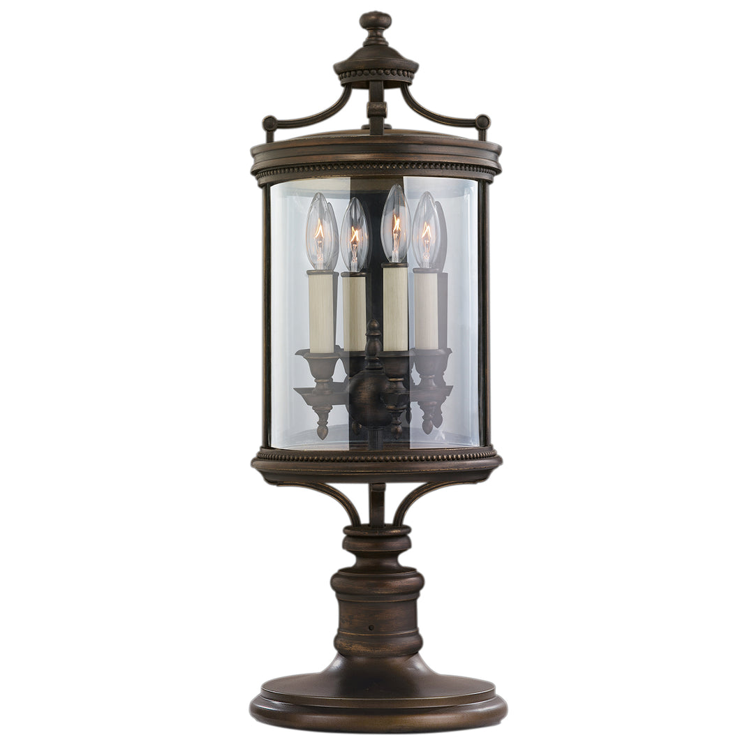 Fine Art Lighting 559483ST Louvre Four Light Outdoor Pier/Post Mount Outdoor Bronze / Dark