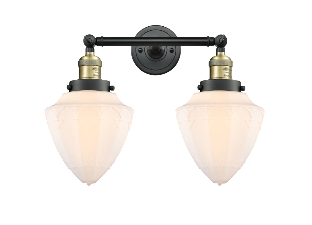 Innovations Franklin Restoration 208-BAB-G661-7 Bath Vanity Light 18 in. wide - Black Antique Brass