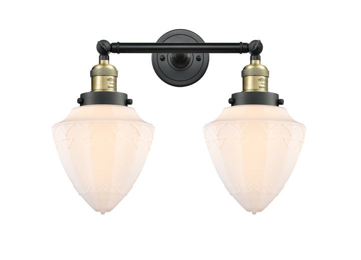 Innovations Franklin Restoration 208-BAB-G661-7 Bath Vanity Light 18 in. wide - Black Antique Brass