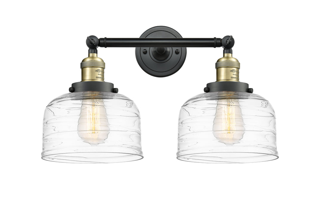 Innovations Franklin Restoration 208-BAB-G713 Bath Vanity Light 19 in. wide - Black Antique Brass