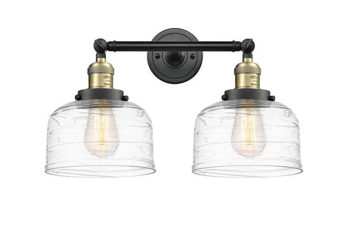 Innovations Franklin Restoration 208-BAB-G713 Bath Vanity Light 19 in. wide - Black Antique Brass
