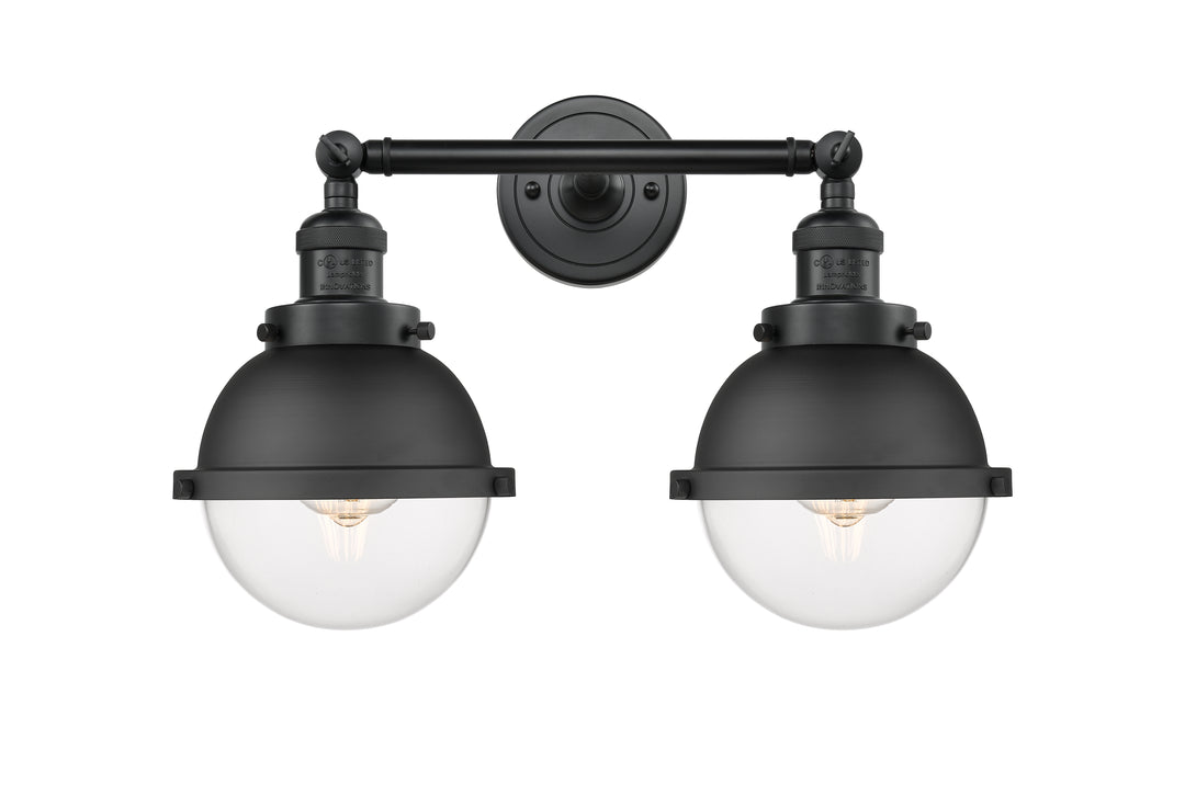 Innovations Franklin Restoration 208-BK-HFS-62-BK Bath Vanity Light 18 in. wide - Matte Black