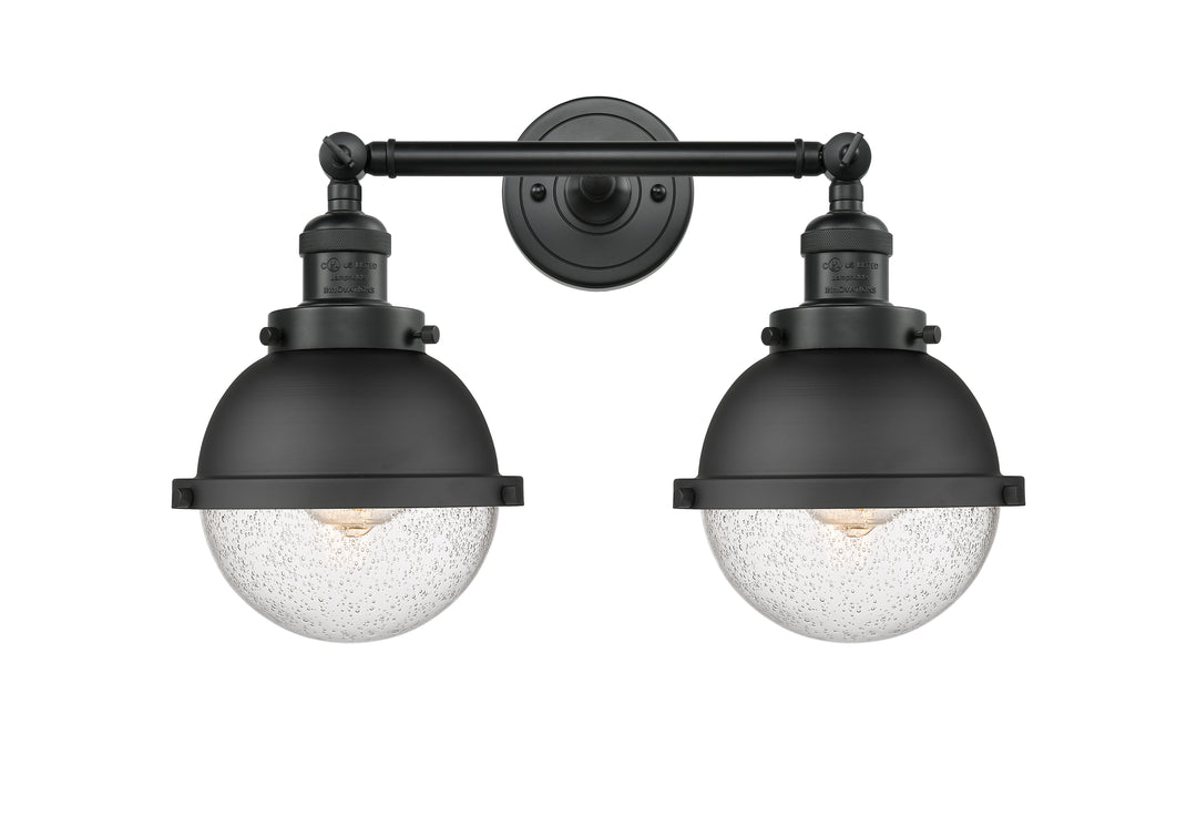 Innovations Franklin Restoration 208-BK-HFS-64-BK Bath Vanity Light 18 in. wide - Matte Black