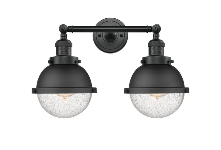 Innovations Franklin Restoration 208-BK-HFS-64-BK Bath Vanity Light 18 in. wide - Matte Black