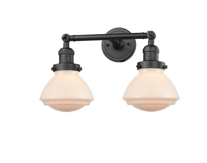 Innovations Franklin Restoration 208-OB-G321 Bath Vanity Light 18 in. wide - Oil Rubbed Bronze