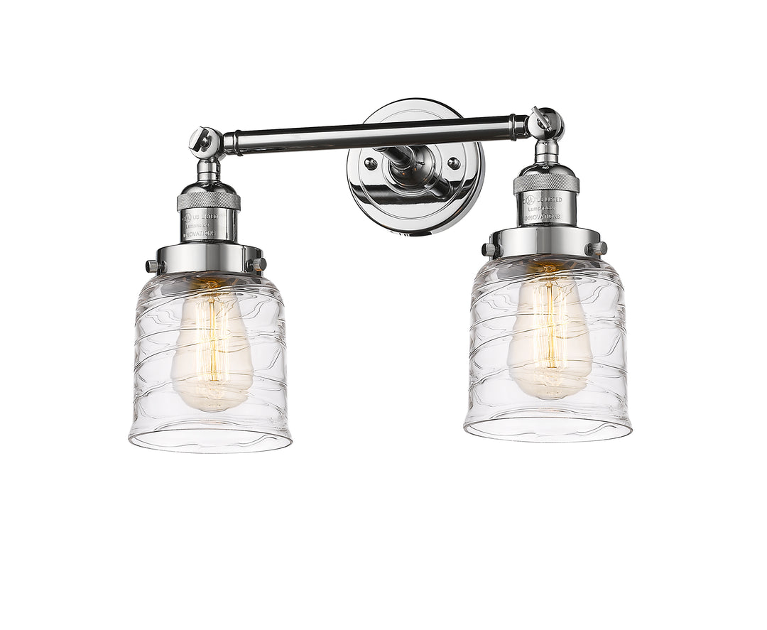 Innovations Franklin Restoration 208-PC-G513 Bath Vanity Light 16 in. wide - Polished Chrome