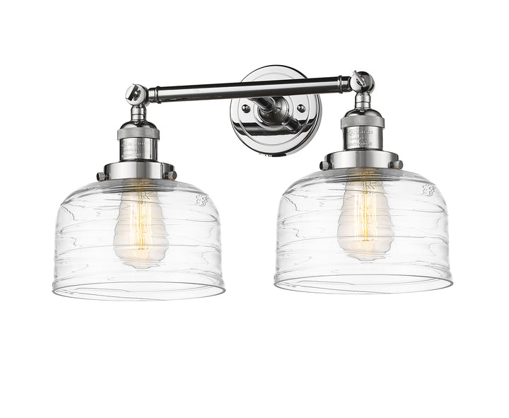 Innovations Franklin Restoration 208-PC-G713 Bath Vanity Light 19 in. wide - Polished Chrome