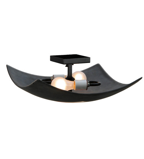 Meyda Tiffany Tucano 20843 Ceiling Light - Black/Clear/Red