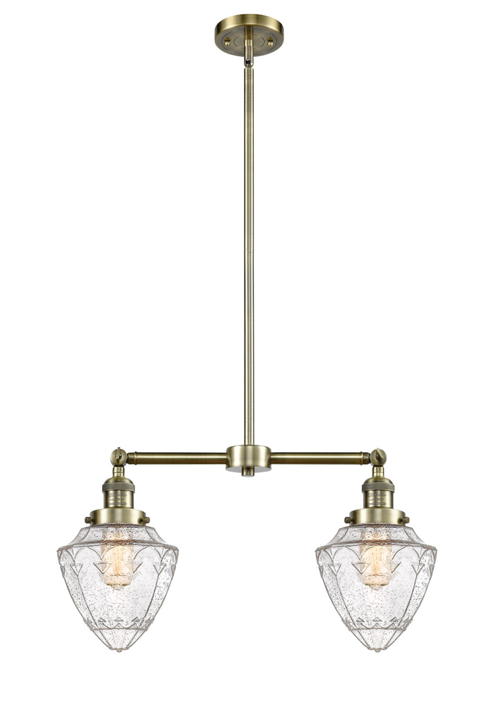 Innovations Franklin Restoration 209-AB-G664-7 Chandelier Light - Antique Brass