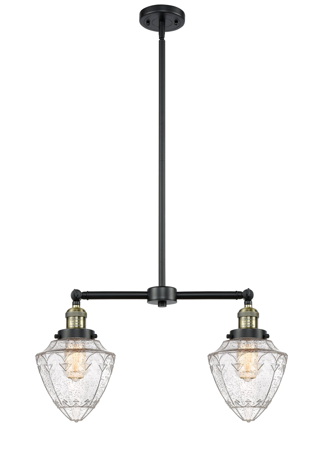 Innovations Franklin Restoration 209-BAB-G664-7 Chandelier Light - Black Antique Brass