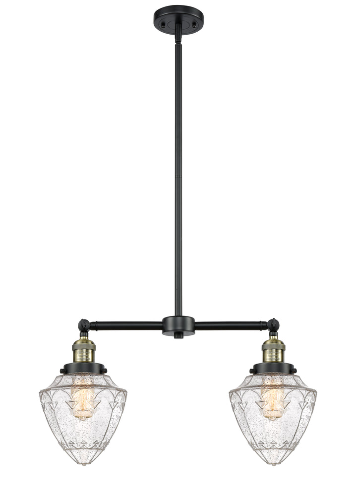Innovations Franklin Restoration 209-BAB-G664-7 Chandelier Light - Black Antique Brass