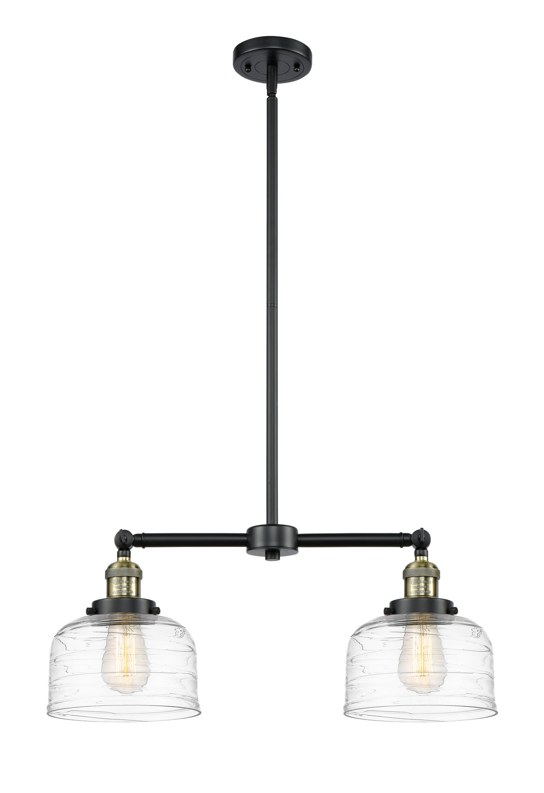 Innovations Franklin Restoration 209-BAB-G713 Chandelier Light - Black Antique Brass